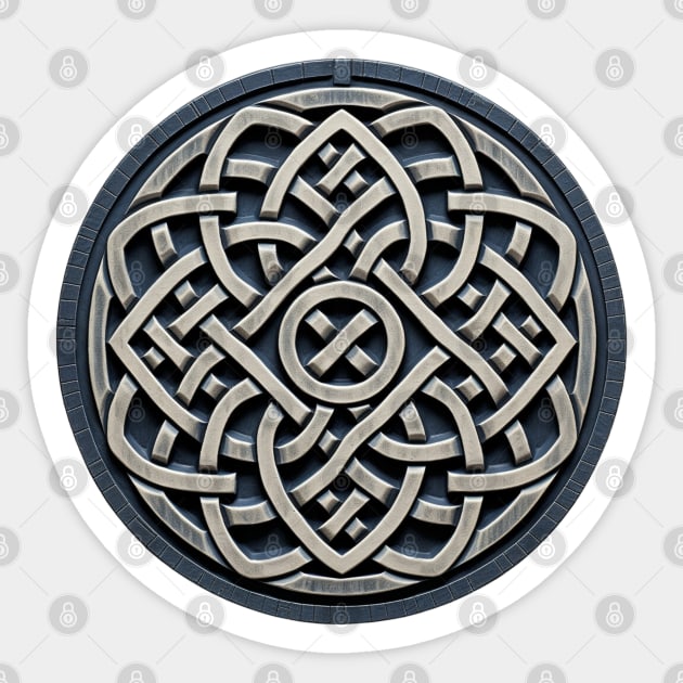 Norse Eternity Knot Odin Viking Sticker by Nightarcade